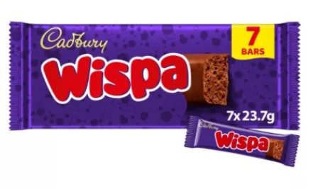 Cadbury Wispa Chocolate Bars 7 Pack